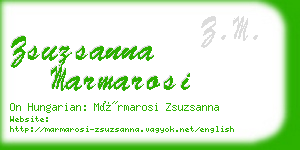 zsuzsanna marmarosi business card